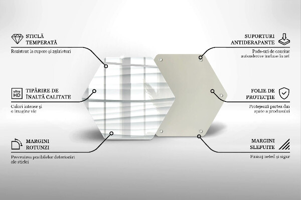 Tagliere in vetro Struttura moderna