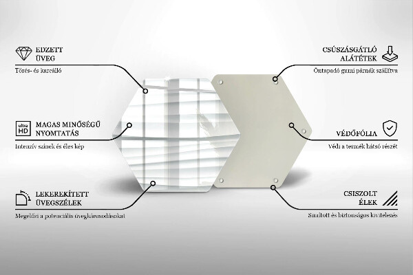 Tagliere in vetro Struttura moderna