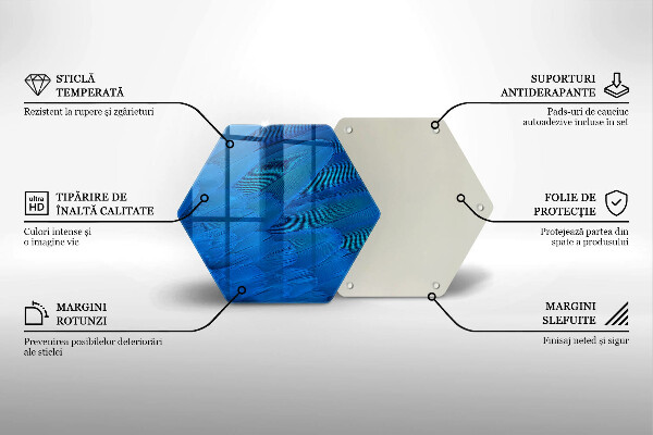Tagliere in vetro Piume di uccelli