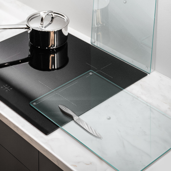 Tagliere in vetro trasparente 2x30x52 cm