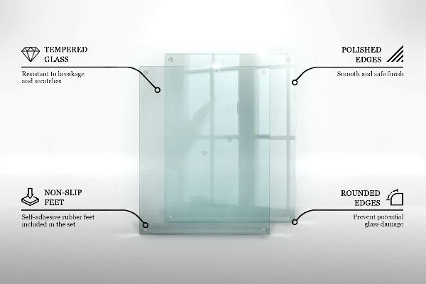 Tagliere in vetro trasparente 52x40 cm