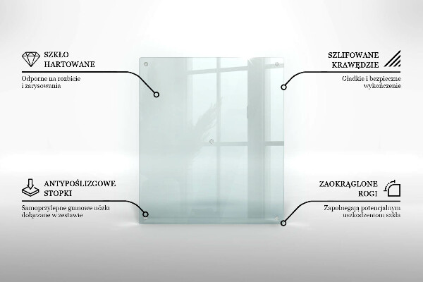 Tagliere in vetro trasparente 60x52 cm