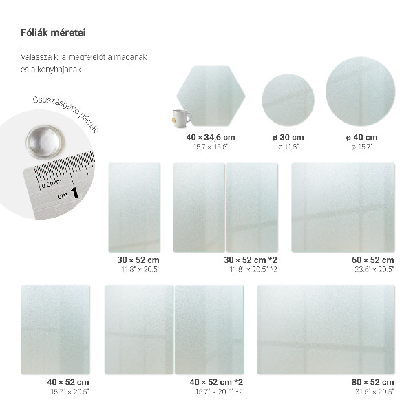 Tagliere in vetro rotonda fi30 cm