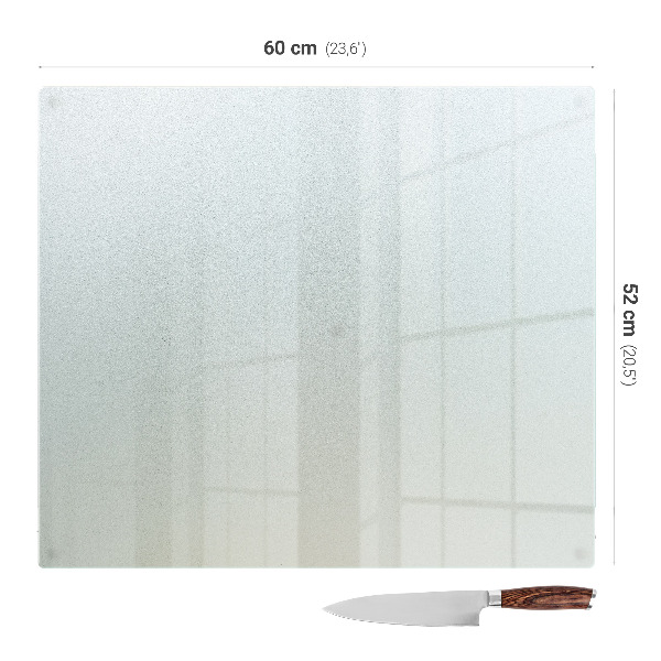 Tagliere in vetro rettangolare 60x52 cm