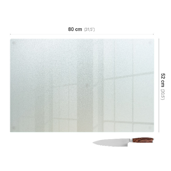 Tagliere in vetro temperato rettangolare 80x52 cm