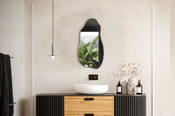Specchio asimmetrico accessorio elegante senza cornice 50x100