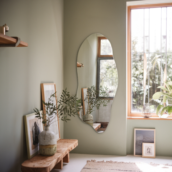 Specchio asimmetrico senza cornice 40x90 cm