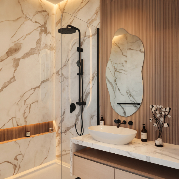 Specchio forma irregolare moderno 45x100 cm