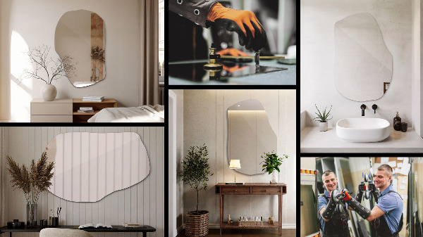 Specchio originale a parete 100x65 cm