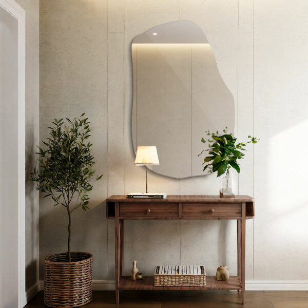 Specchio organico senza cornice 80x52 cm