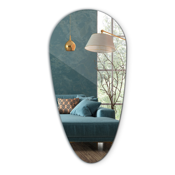 Specchio a goccia senza cornice 35x70 cm