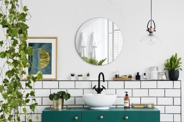 Specchio rotondo da parete senza cornice fi 40 cm