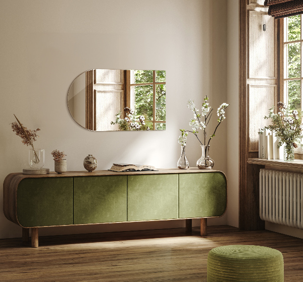 Specchio originale arrotondato 60x100 cm