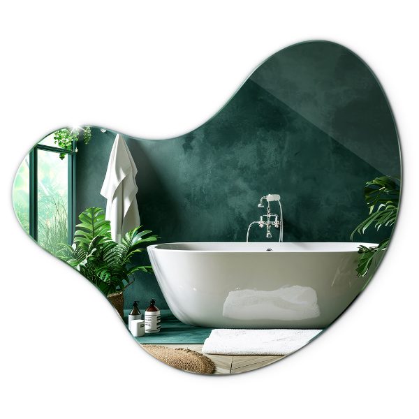 Specchio forma organica senza cornice 77x77 cm