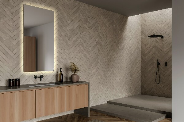 Specchio per bagno rettangolare con led 70x50 cm