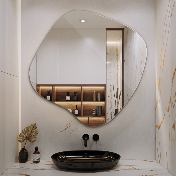 Specchio irregolare macchia originale 77x77 cm