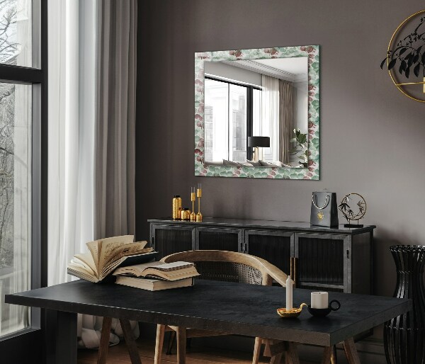 Specchio stampato Foglie acquerellate