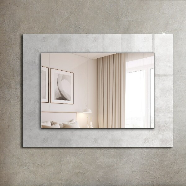 Specchio decoro Motivo a trama grigia