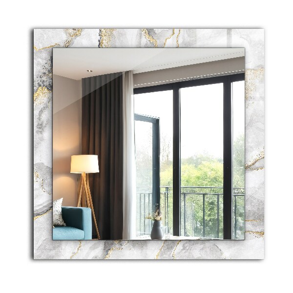 Specchio con cornice stampata Marmo con venature