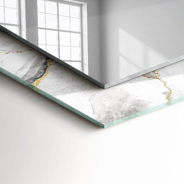 Specchio con cornice stampata Marmo con venature