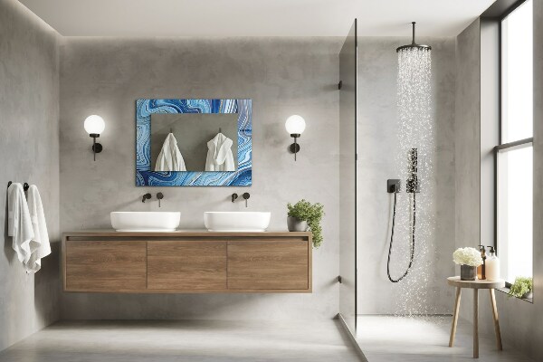 Specchio decoro Motivo astratto blu