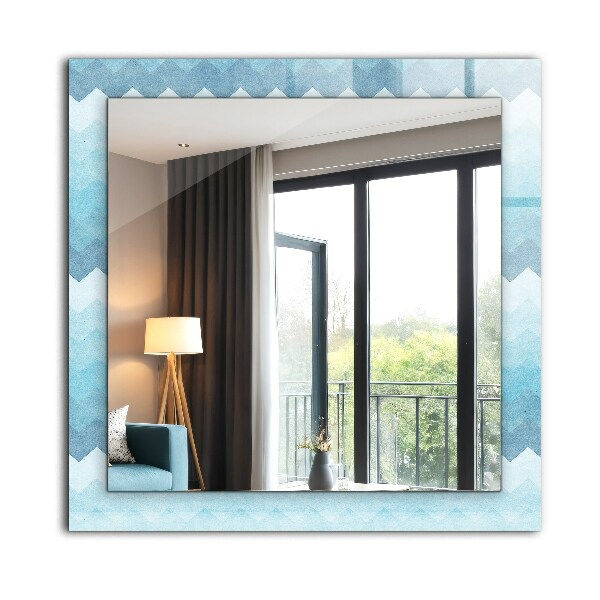 Specchio stampato Motivo a gradiente a zig-zag