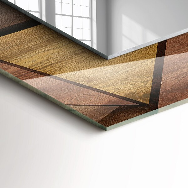 Specchio stampato Motivi geometrici del legno