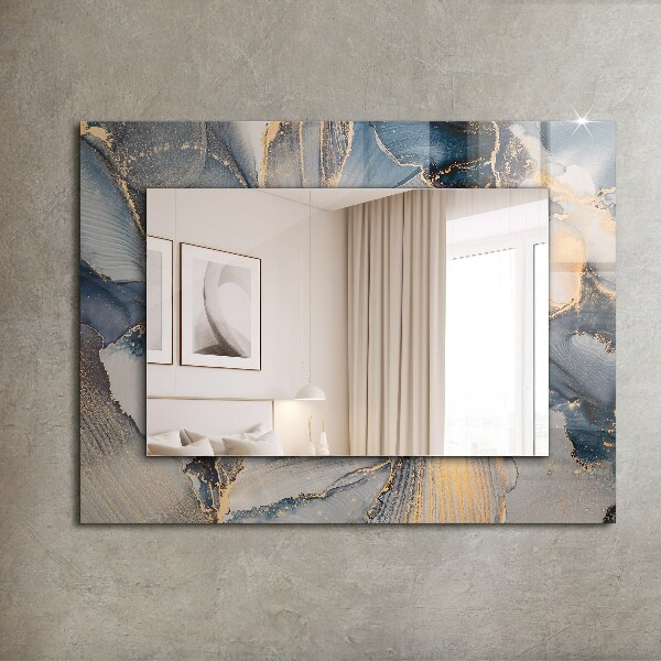 Specchio decoro Arte astratta blu