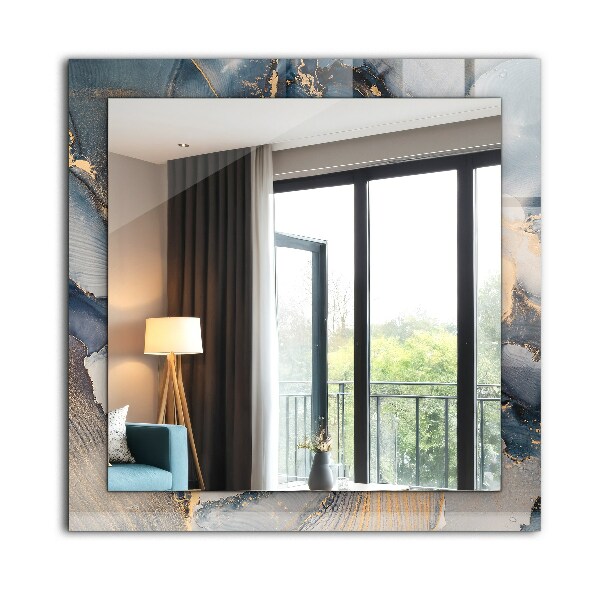 Specchio decoro Arte astratta blu