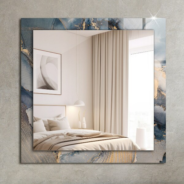 Specchio decoro Arte astratta blu
