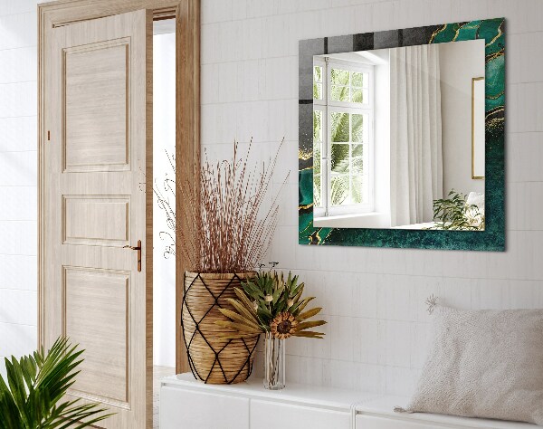 Specchio stampato Modelli astratti verdi