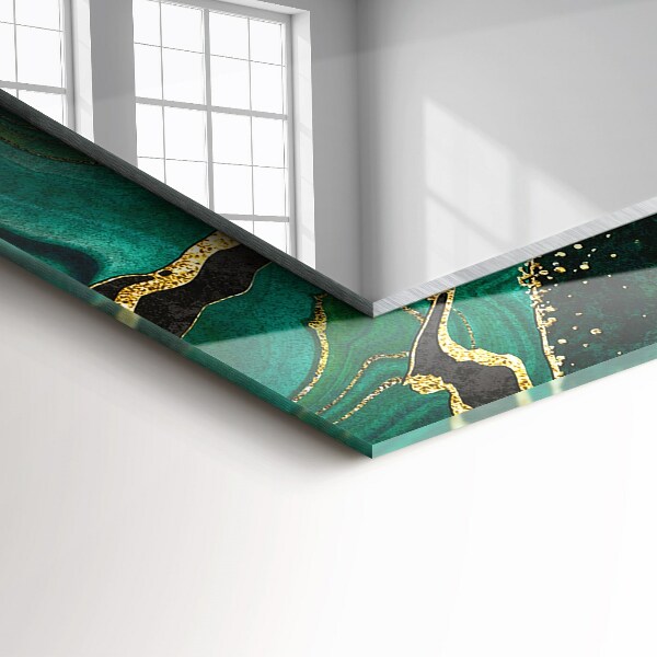 Specchio stampato Modelli astratti verdi