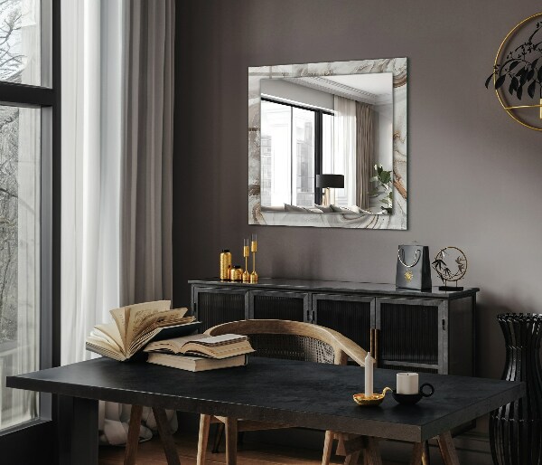 Specchio decoro Disegno astratto di marmo