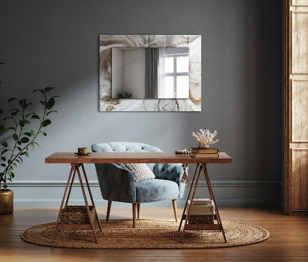 Specchio decoro Disegno astratto di marmo