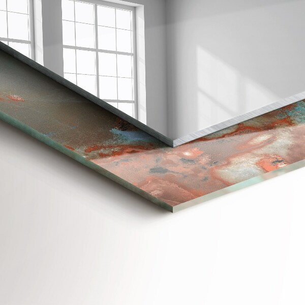 Specchio con cornice stampata Texture astratta colorata