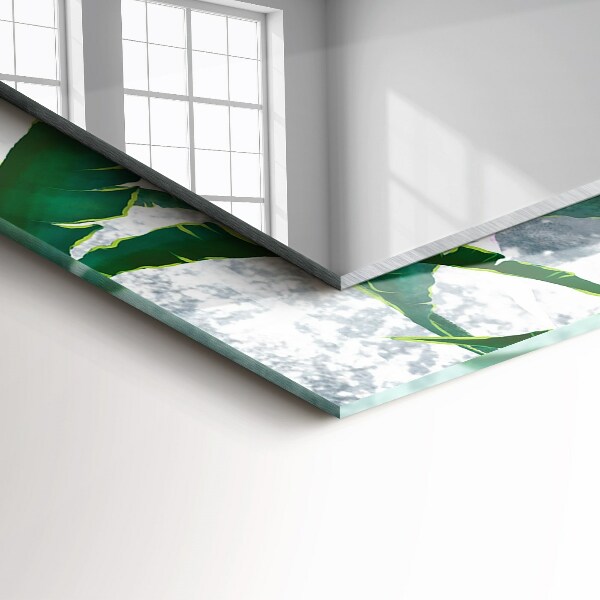 Specchio decoro Piante con foglie verdi