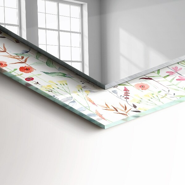 Specchio decoro Disegno floreale ad acquerello