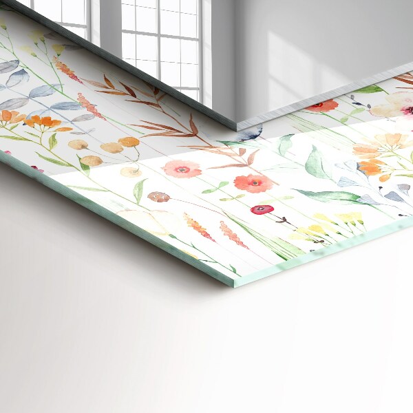 Specchio decoro Disegno floreale ad acquerello