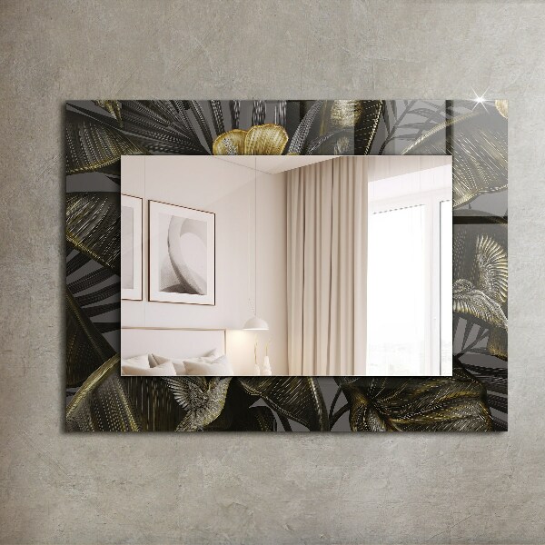 Specchio stampato Fiori e colibrì