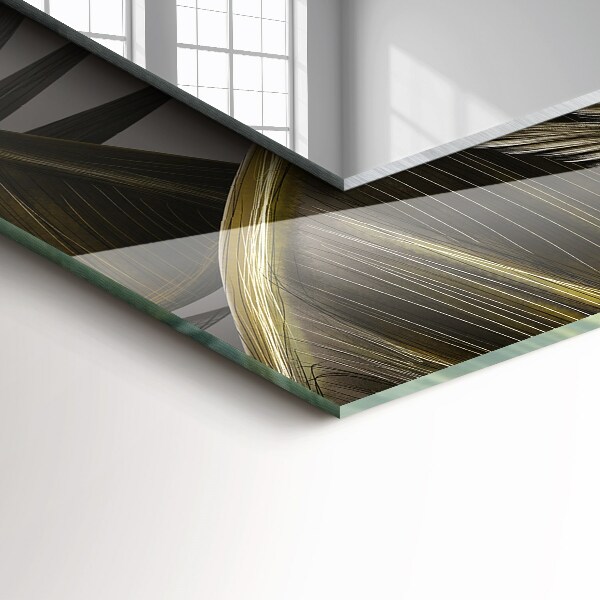 Specchio stampato Fiori e colibrì