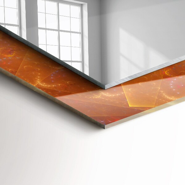 Specchio stampato Spirale frattale colorata