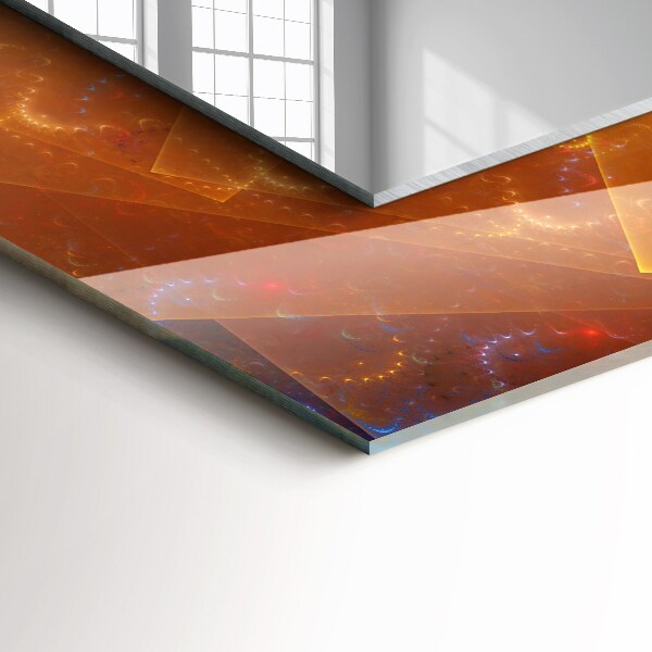 Specchio stampato Spirale frattale colorata