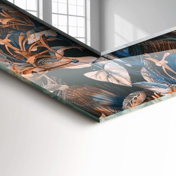 Specchio decoro Fiori e foglie