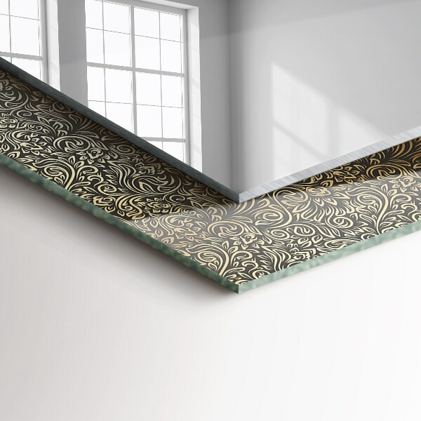 Specchio decoro Motivo ornamentale dorato