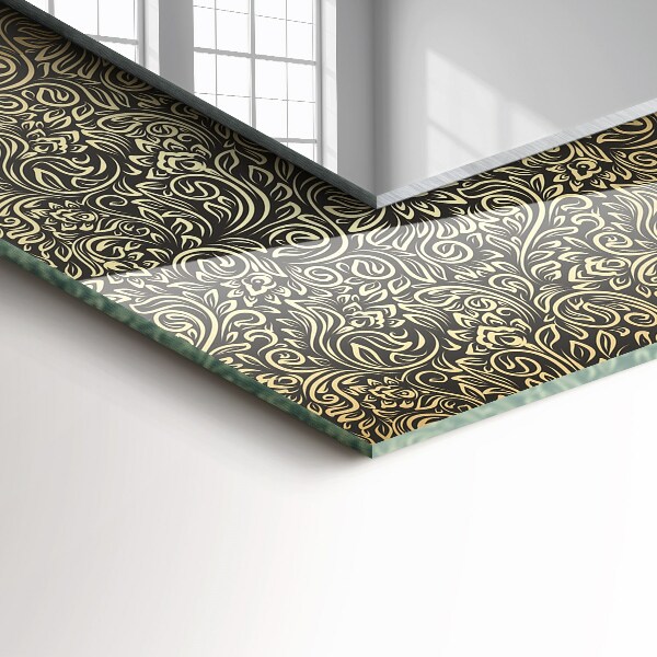 Specchio decoro Motivo ornamentale dorato