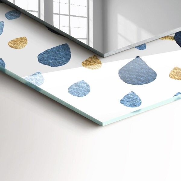 Specchio con cornice stampata Motivo mandala astratto