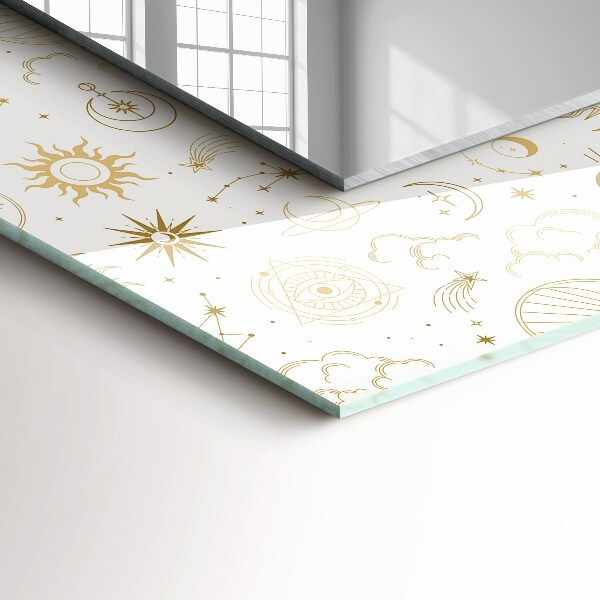 Specchio decoro Sole luna stelle