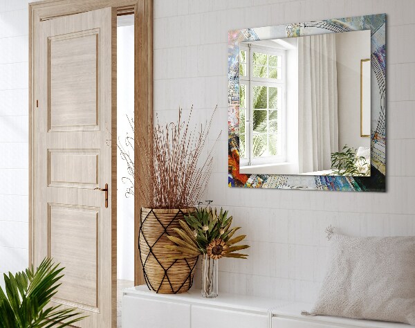 Specchio stampato Mosaico astratto di cerchi