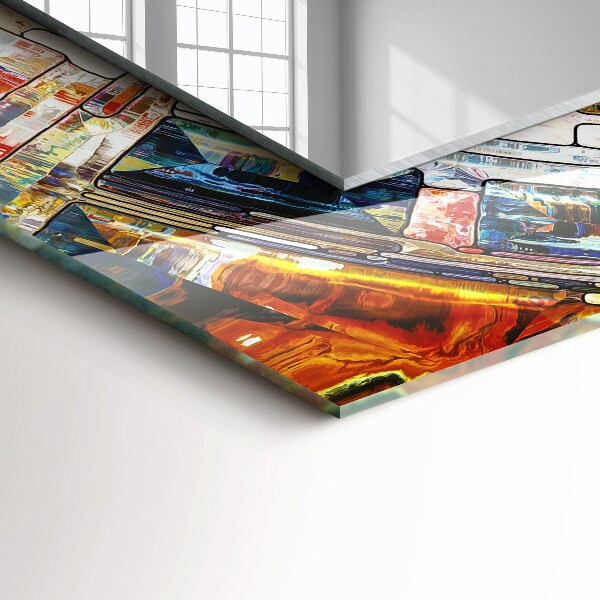 Specchio stampato Mosaico astratto di cerchi