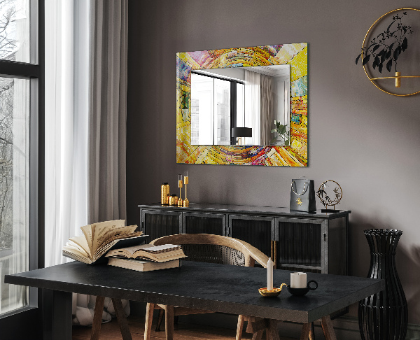 Specchio stampato Mosaico astratto colorato